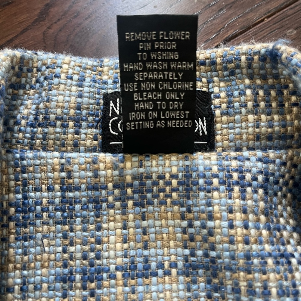 Blue Pastel Tweed Jacket by NY collection - Picture 3 of 6